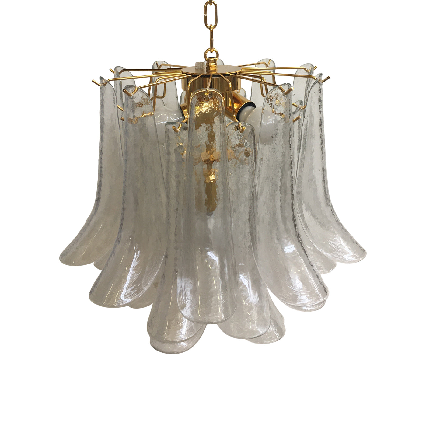 VORELLI Canaletto Selle Murano Glass Circular Chandelier - Selle Murano Glass image 2