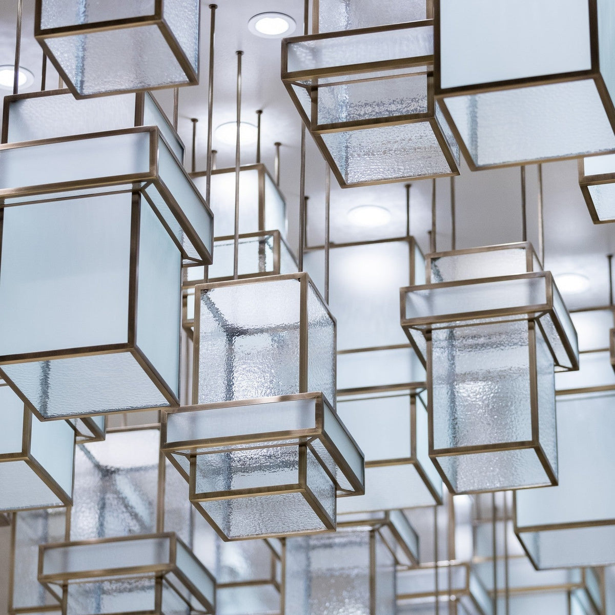 Geometric Acrylic Project Installation project lighting view 5