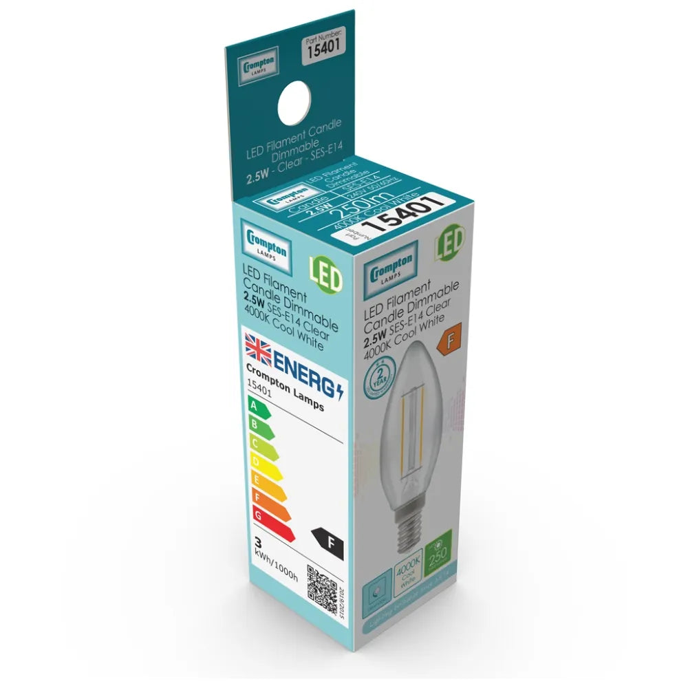 E14 LED Dimmable 5W Bulb (Cool White 4000K) by VORELLI
