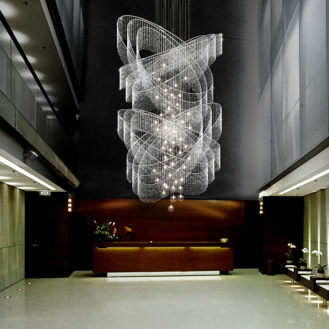 Crystal Ring & Bubble Ball Project Installation project lighting view 7