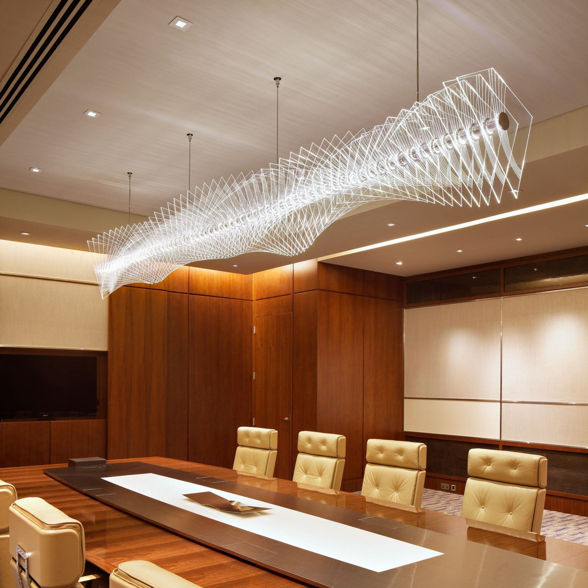 Infinite Wave Project Installation architectural lighting studio view