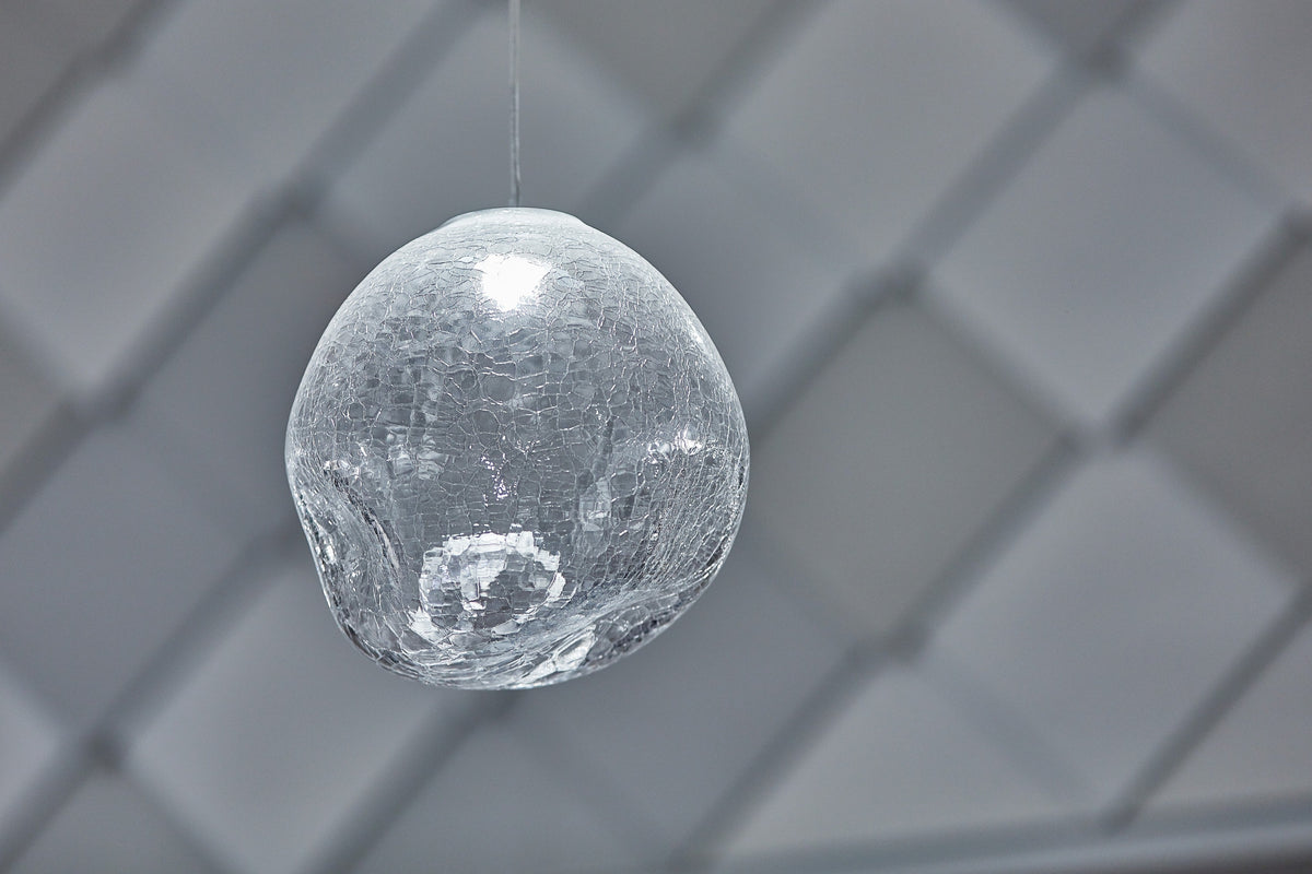 Molten Pebble Project Installation chandelier view 7
