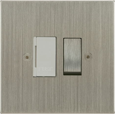 VORELLI® Horizon Square Fuse Spur in Satin Stainless Steel.