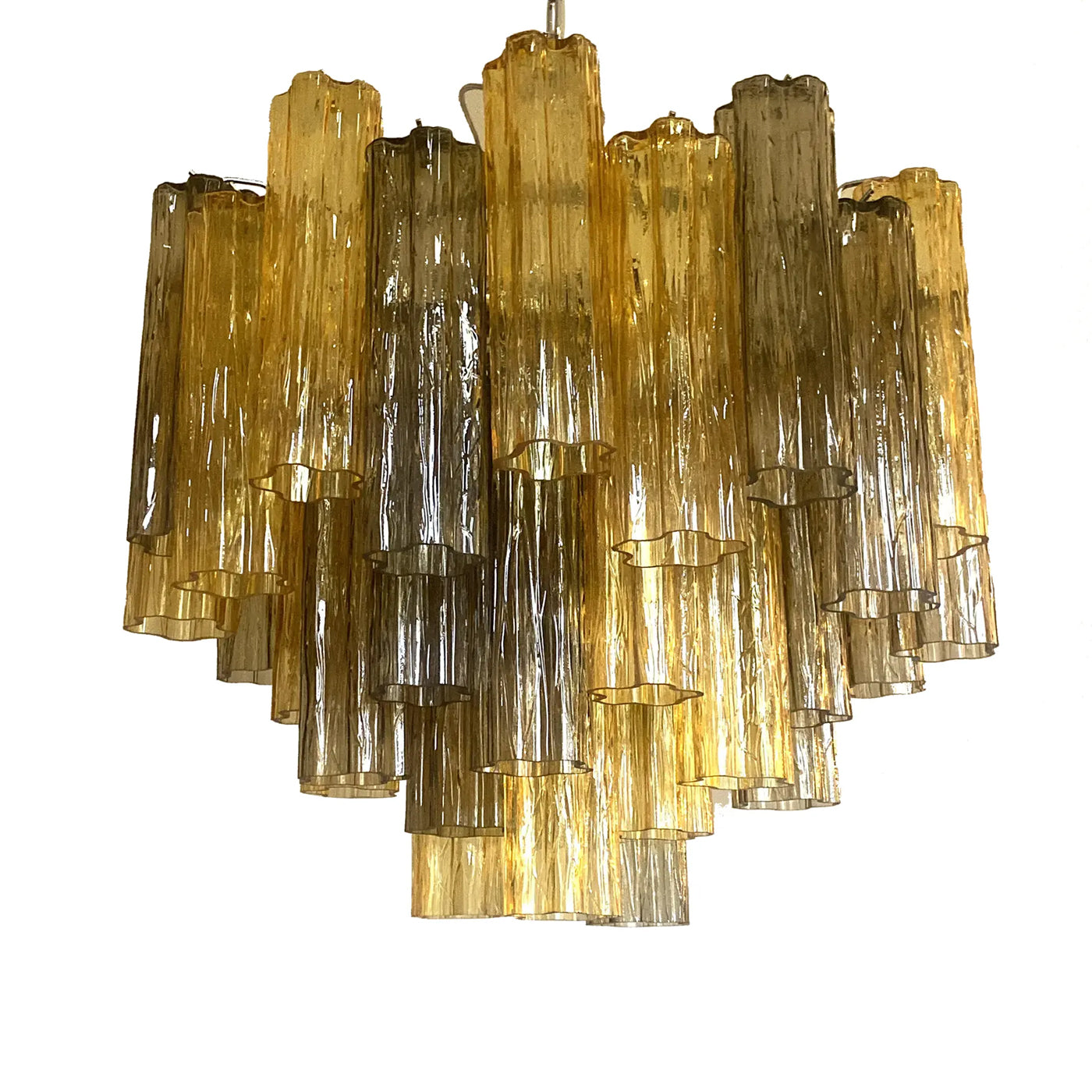 VORELLI Faenza Tronchi Murano Glass Circular Chandelier - Tronchi Murano Glass image 2