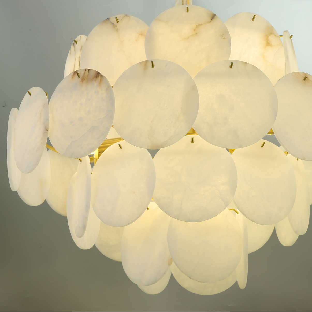 Alfonso Marble Circular Chandelier II by VORELLI