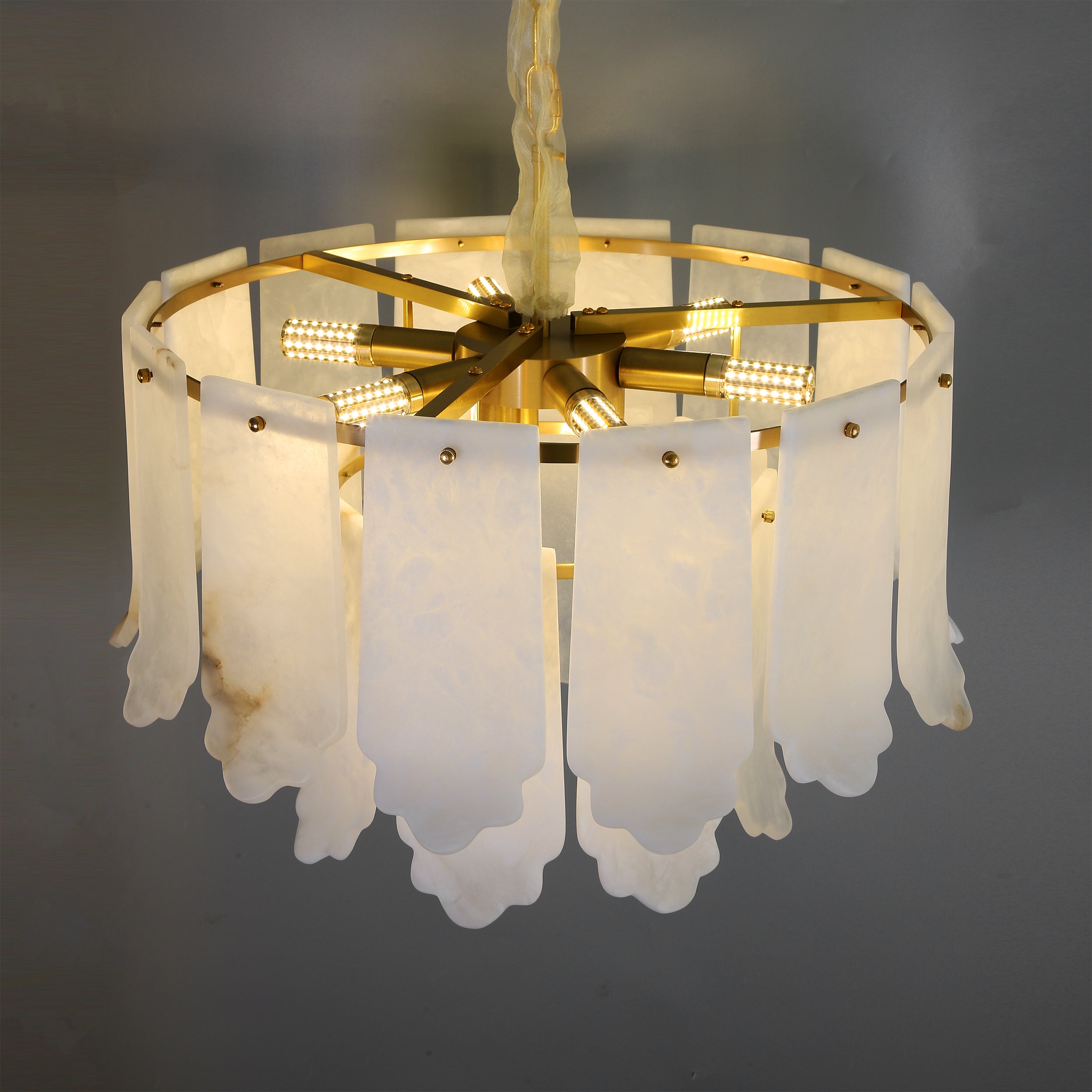Avelina Marble Circular Chandelier by VORELLI