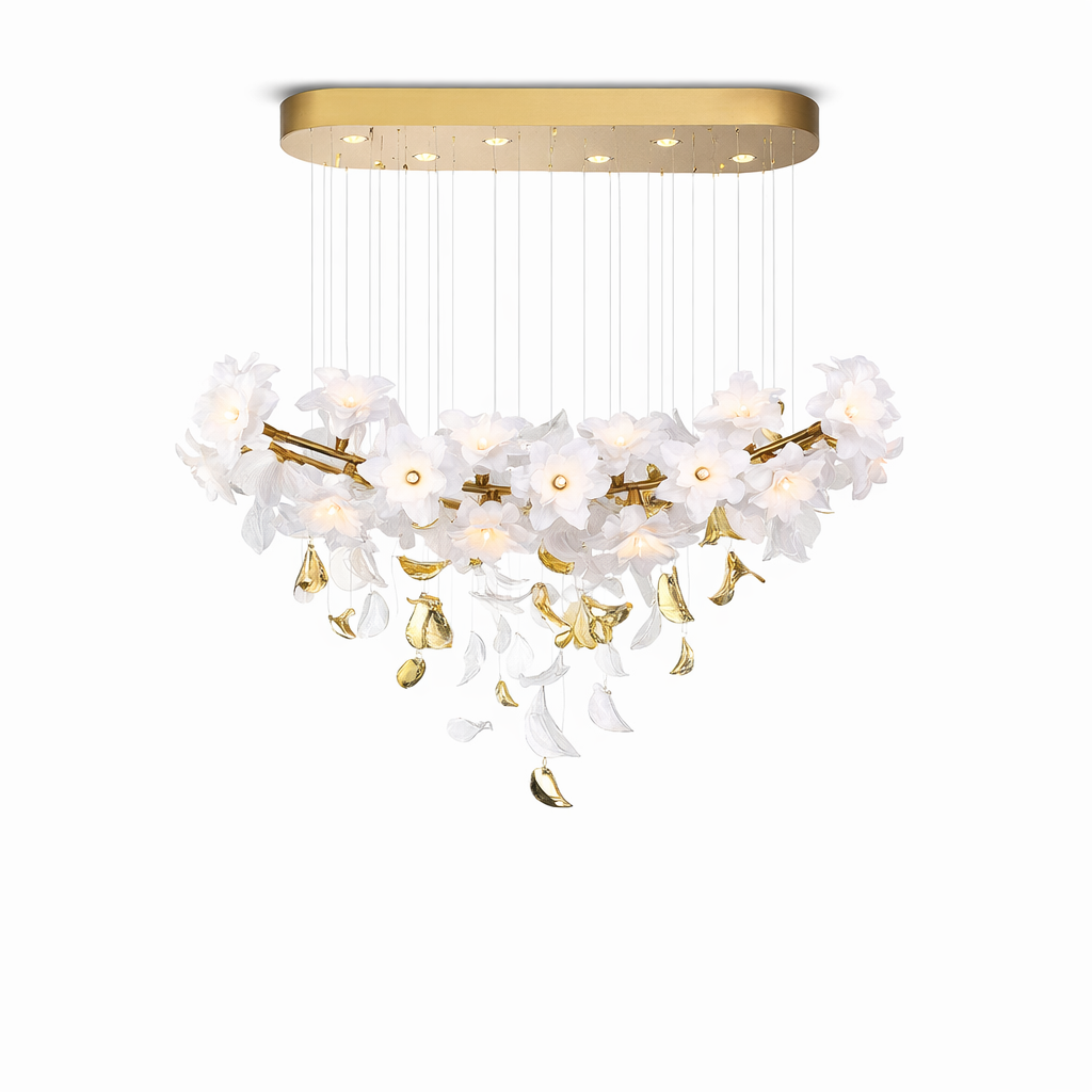 Gardenia Rectangular Chandelier II