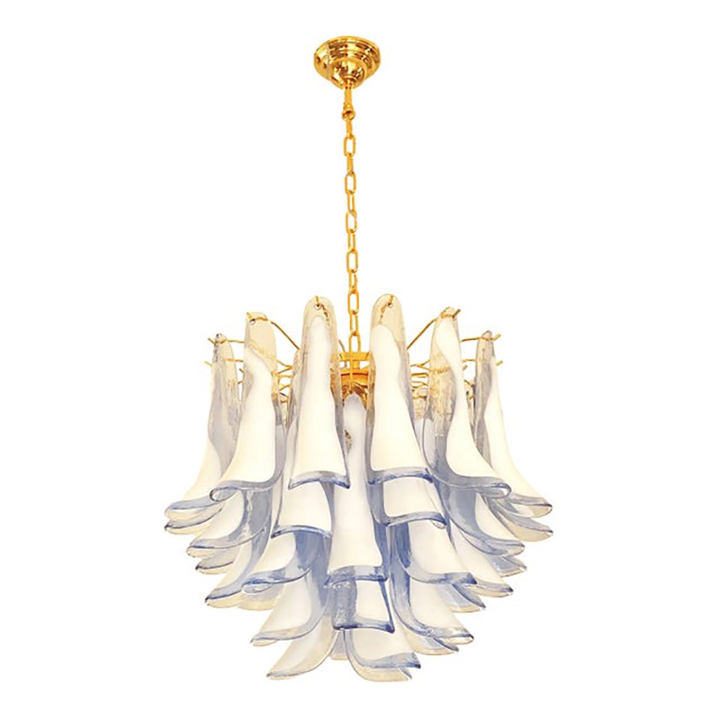 VORELLI Amadea Selle Murano Glass Circular Chandelier - Selle Murano Glass image 1