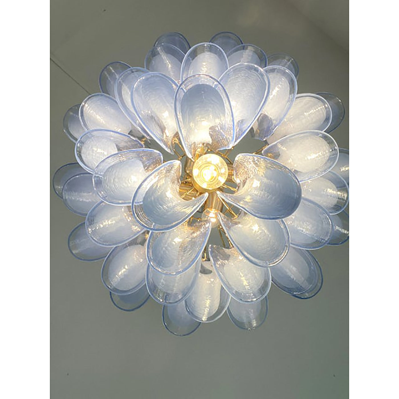 VORELLI Amadea Selle Murano Glass Circular Chandelier - Selle Murano Glass image 6