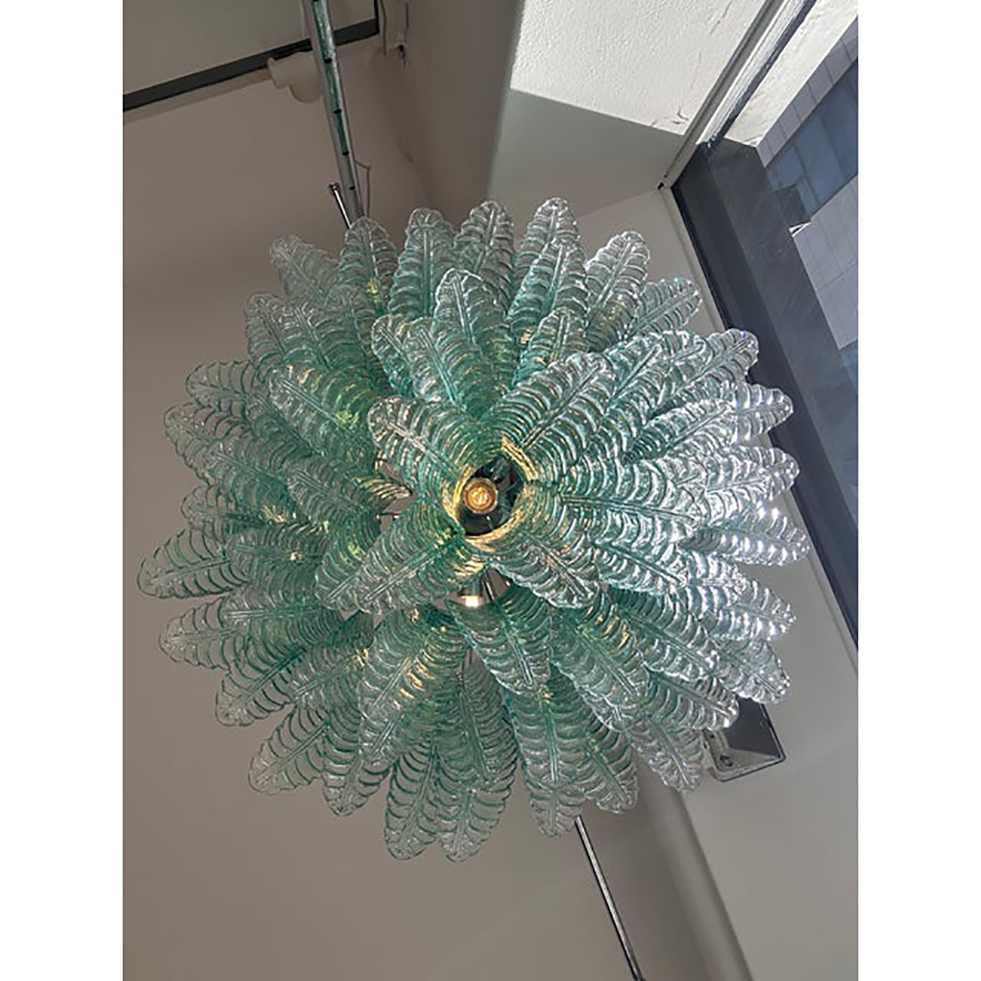 VORELLI Jesolo Felci Murano Glass Staircase Chandelier - Felci Murano Glass image 5