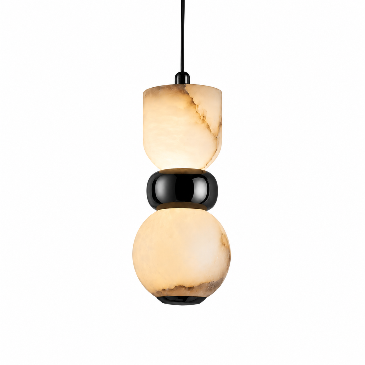 Forma Marble Pendant Light by VORELLI