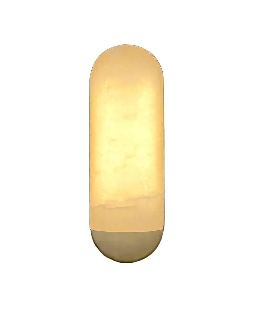 Formello marble wall light with curved minimalist silhouette
