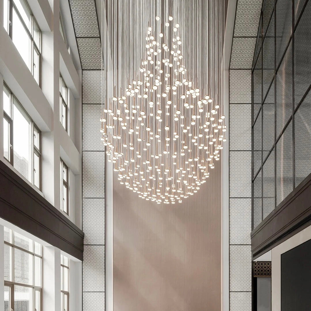 Light Fall Project Installation architectural lighting studio view