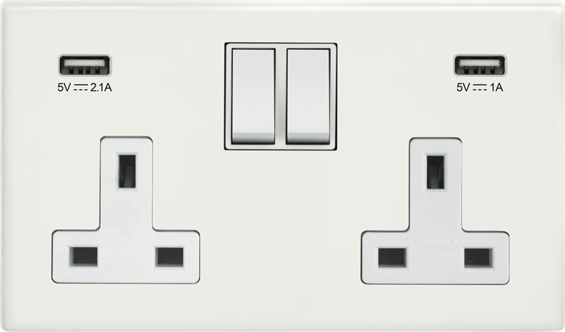 Morpheus Double Socket + USB architectural switches view 8