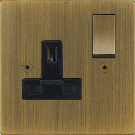 Horizon Square Single Socket architectural switches view 2