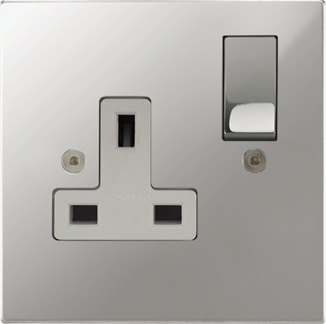 Horizon Square Single Socket architectural switches view 10