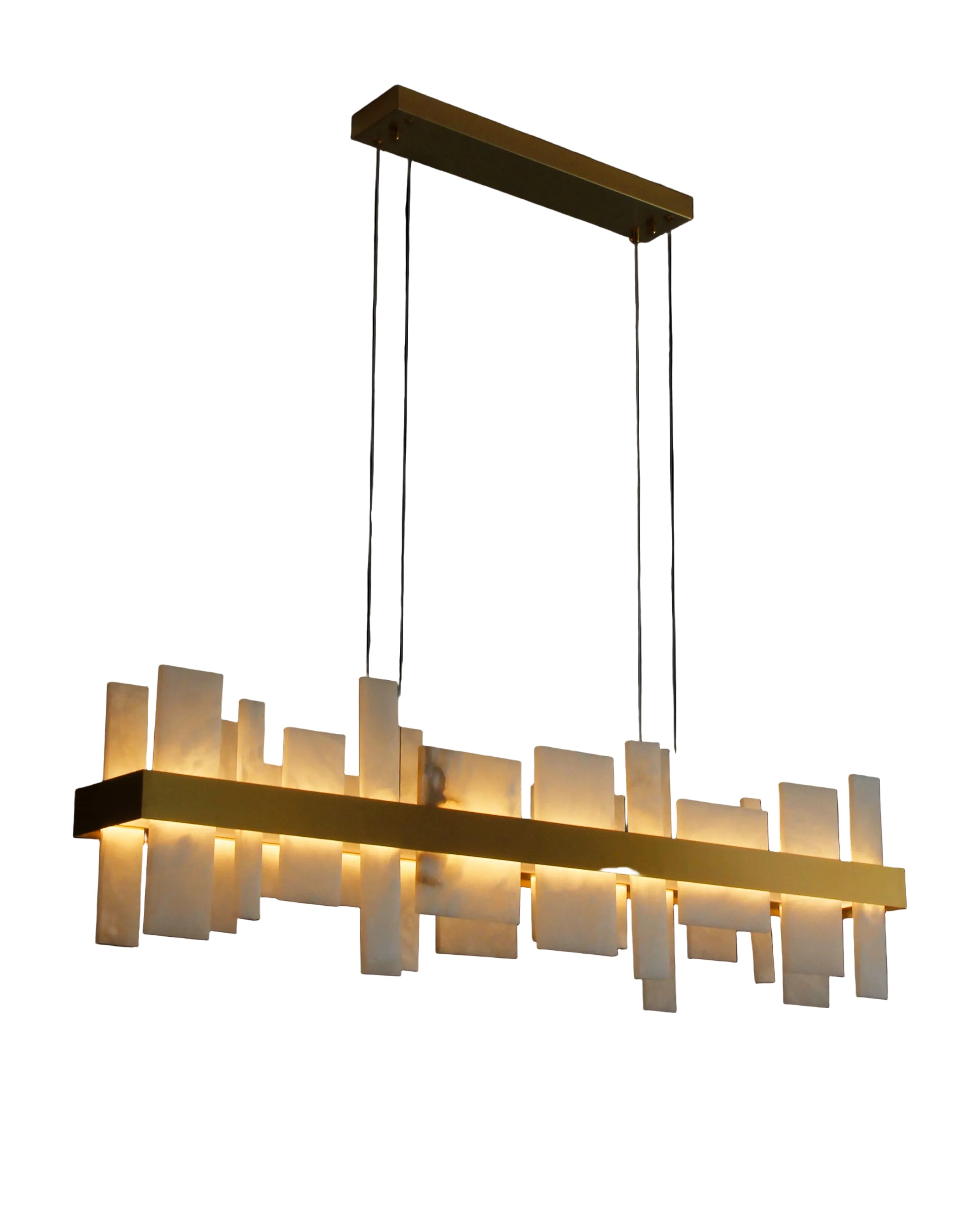 Niva Marble Rectangular Chandelier