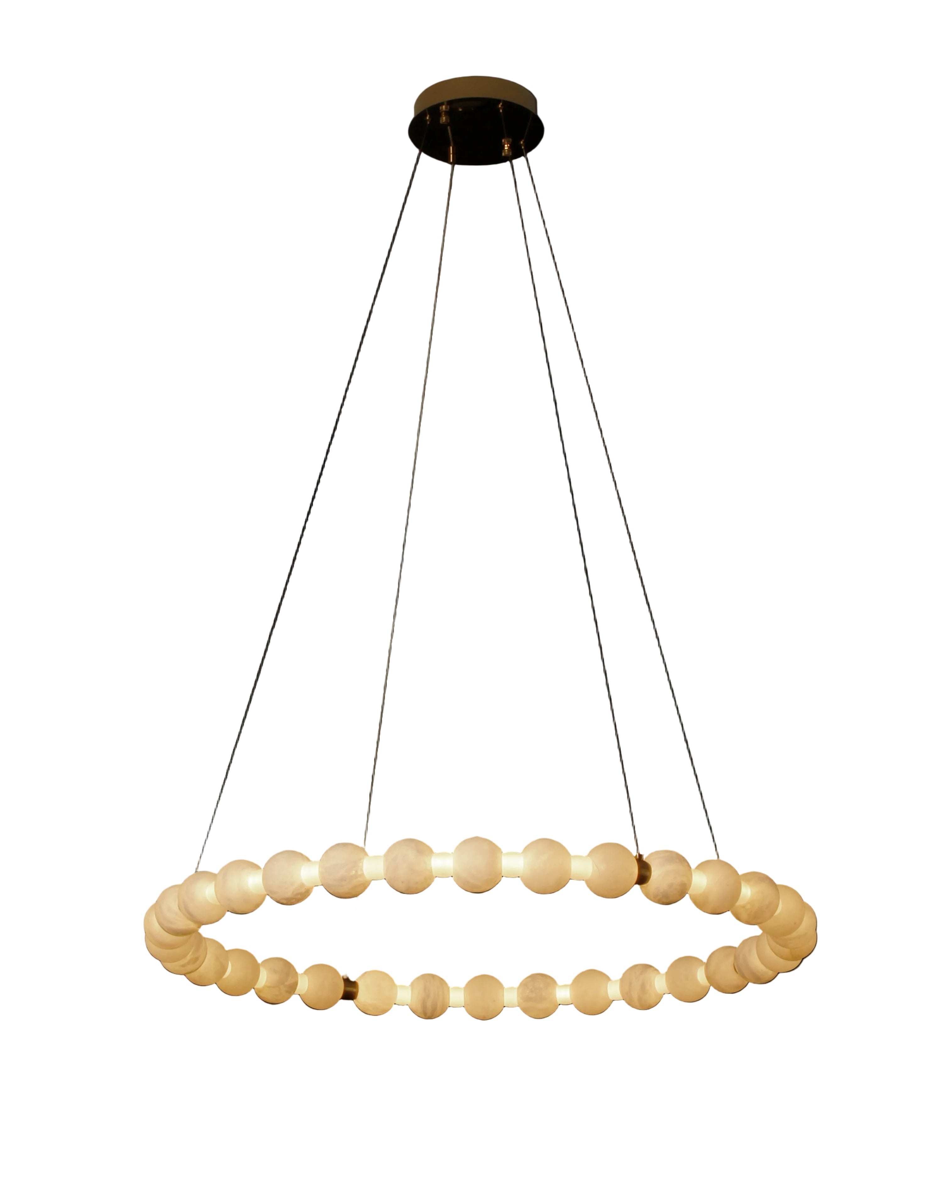 Orbella Marble Circular Chandelier