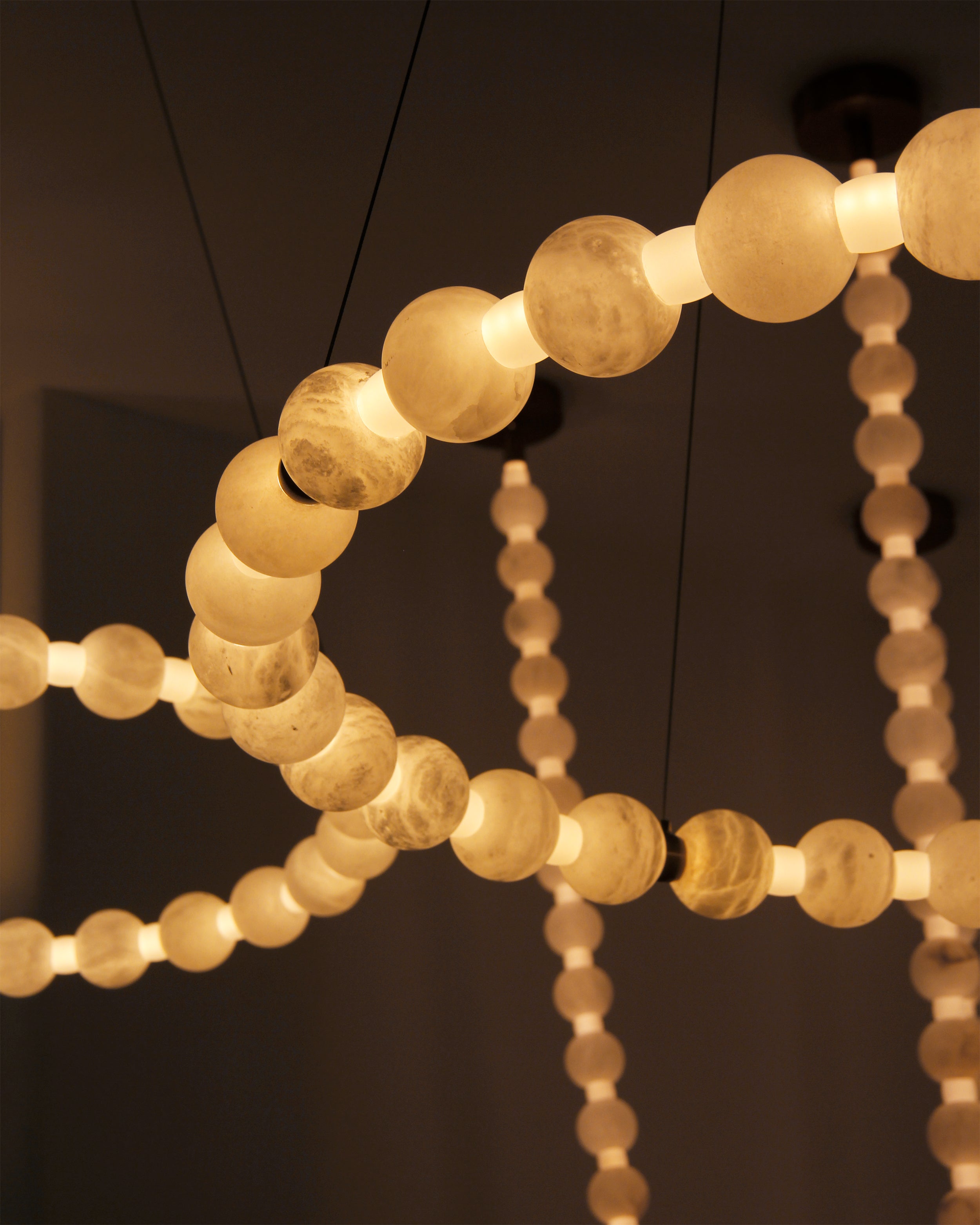 Orbella Marble Circular Chandelier