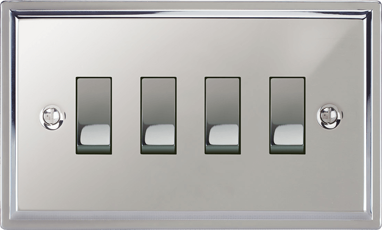 VORELLI® Sheraton Rocker Switch in Polished Chrome.
