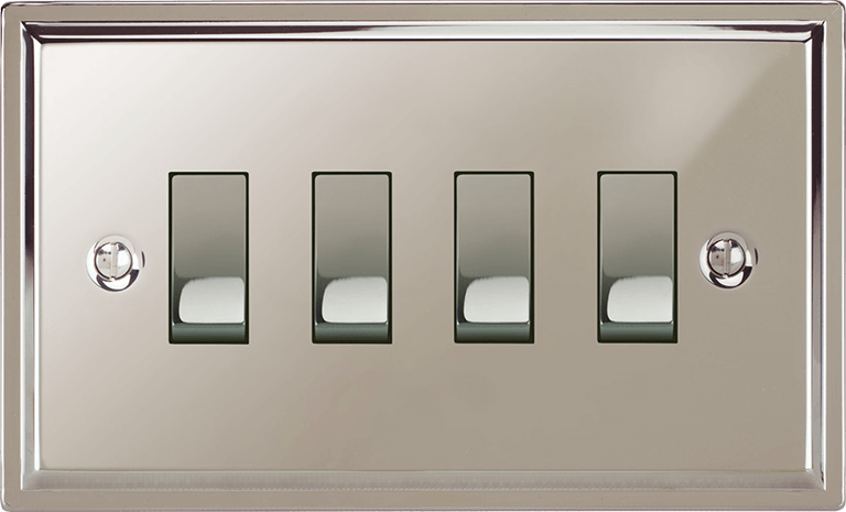 VORELLI® Sheraton Rocker Switch in Polished Nickel.