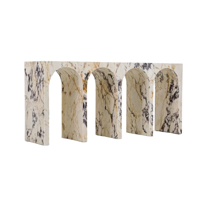 Sirena Viola Marble Console Table