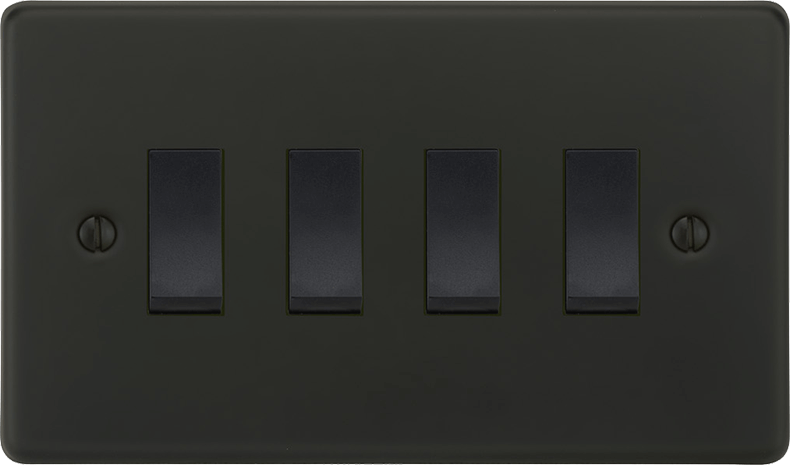 VORELLI® Victorian Rocker Switch in Matte Black.
