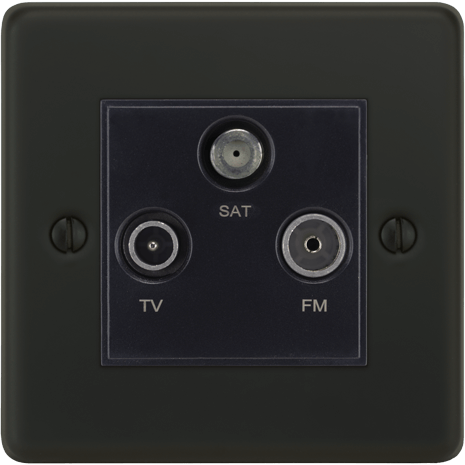 VORELLI® Victorian Media Outlet in Matte Black.