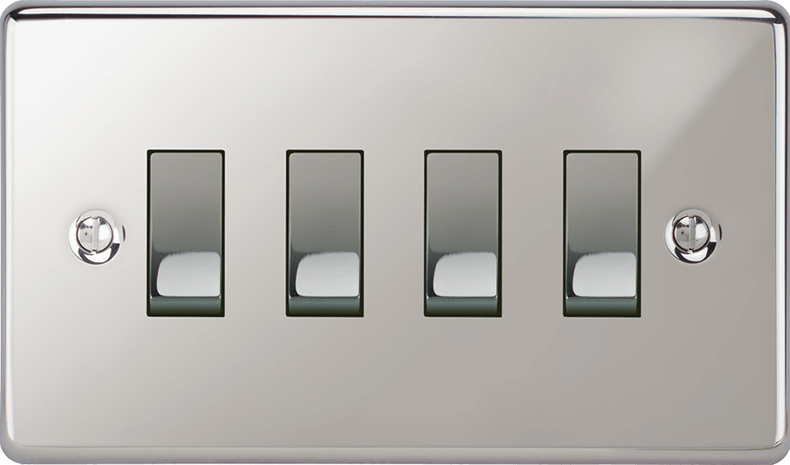 VORELLI® Victorian Rocker Switch in Polished Chrome.