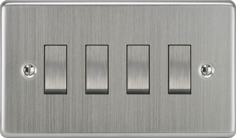 VORELLI® Victorian Rocker Switch in Satin Chrome.