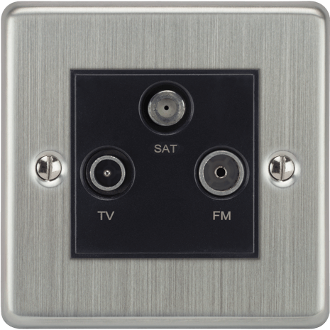 VORELLI® Victorian Media Outlet in Satin Chrome.