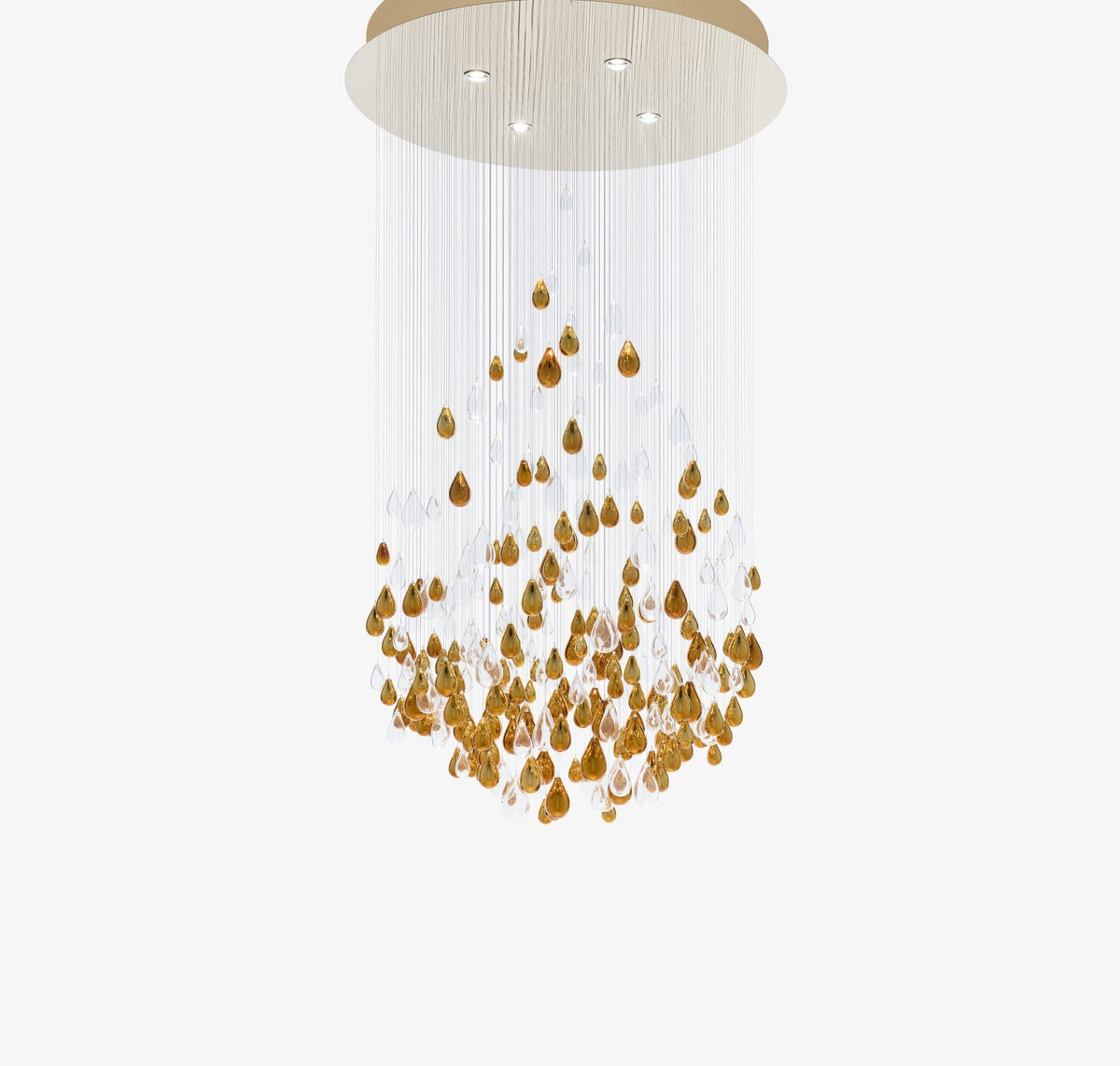 Cascading Raindrop Project Installation architectural lighting view 4