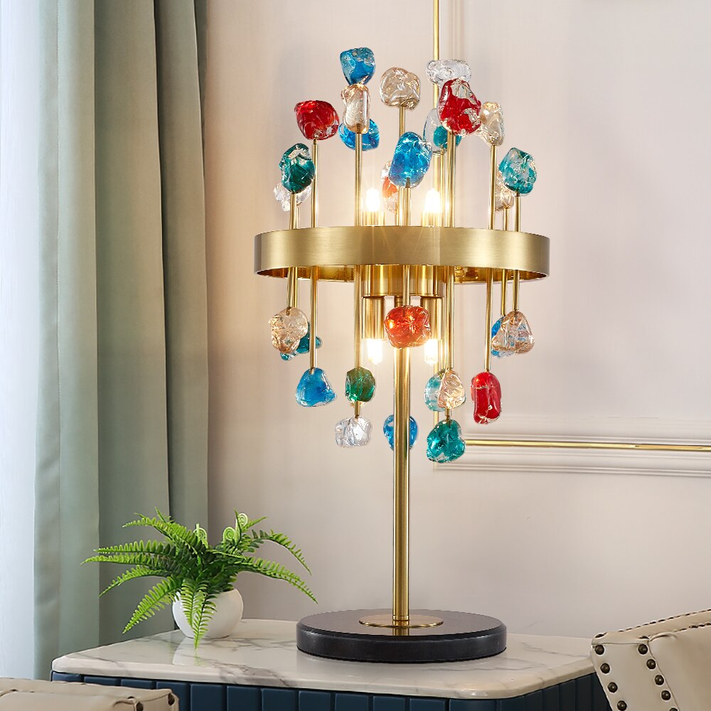 Alytus Table Lamp with coloured glass spheres UAE