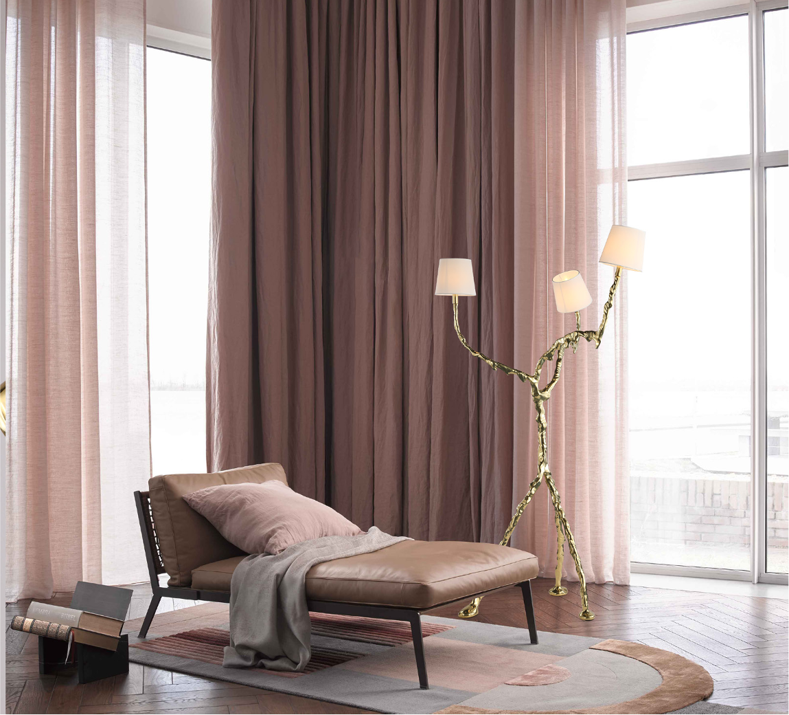 Arboris Floor Lamp styled in luxury living room interior