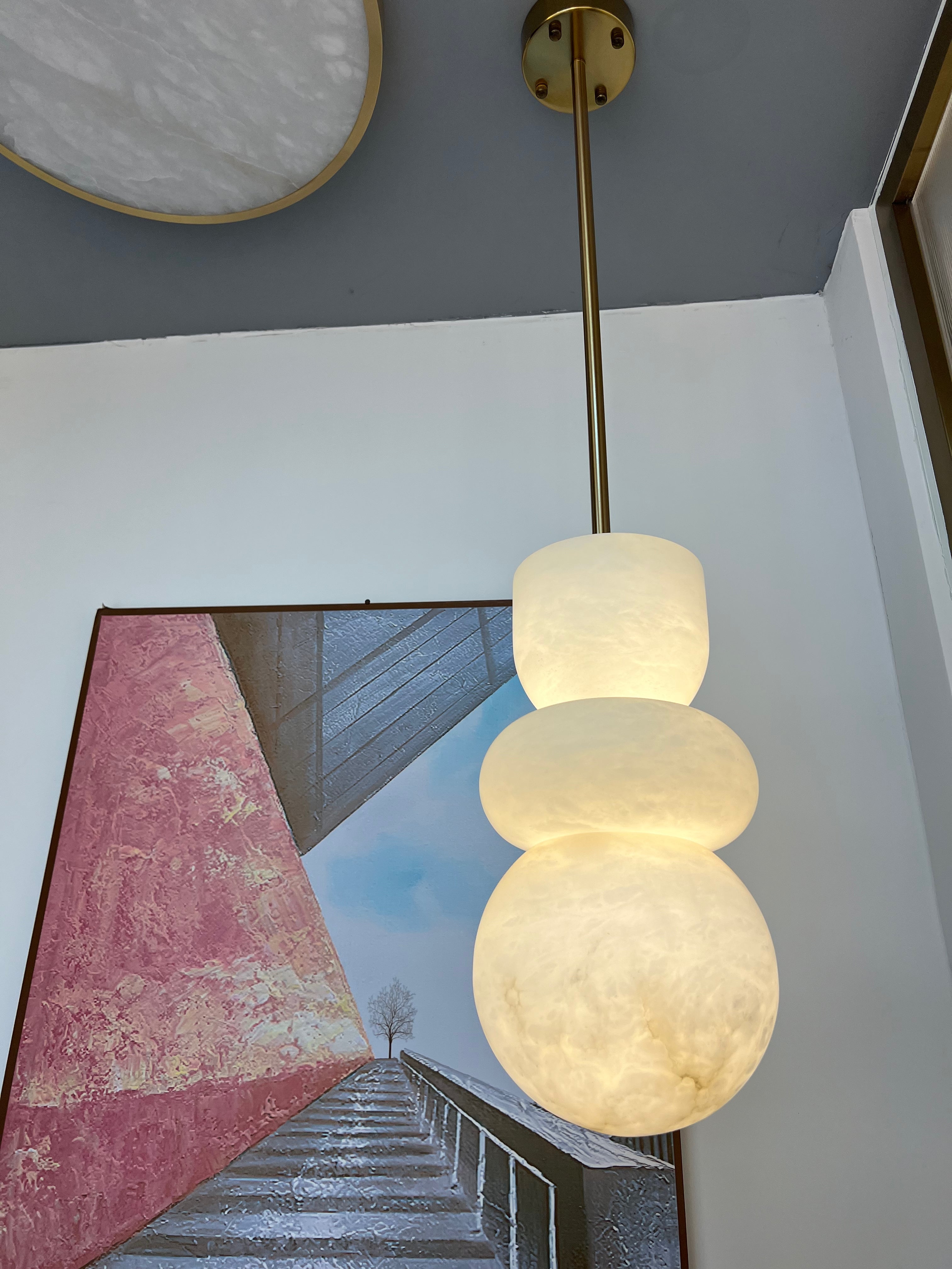 Arco Marble Pendant Light by VORELLI