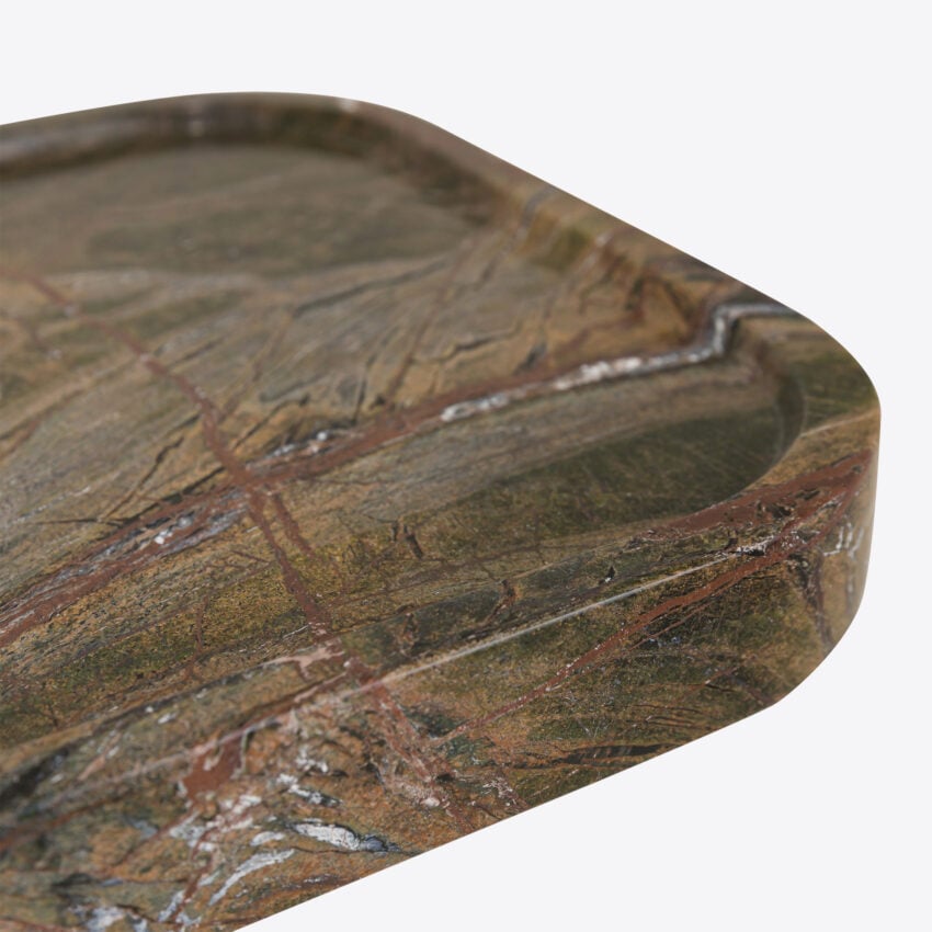 Argentino Forest Green Marble Console Table