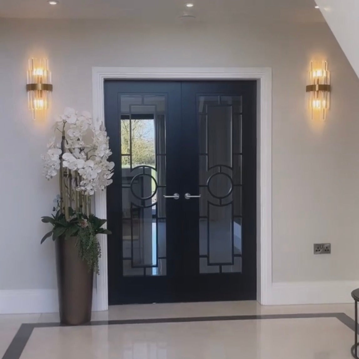 Belair wall light enhancing modern entrance interior