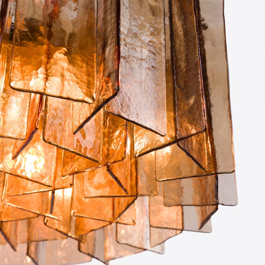 Berlinio Chandelier Amber Glass – 2 sizes
