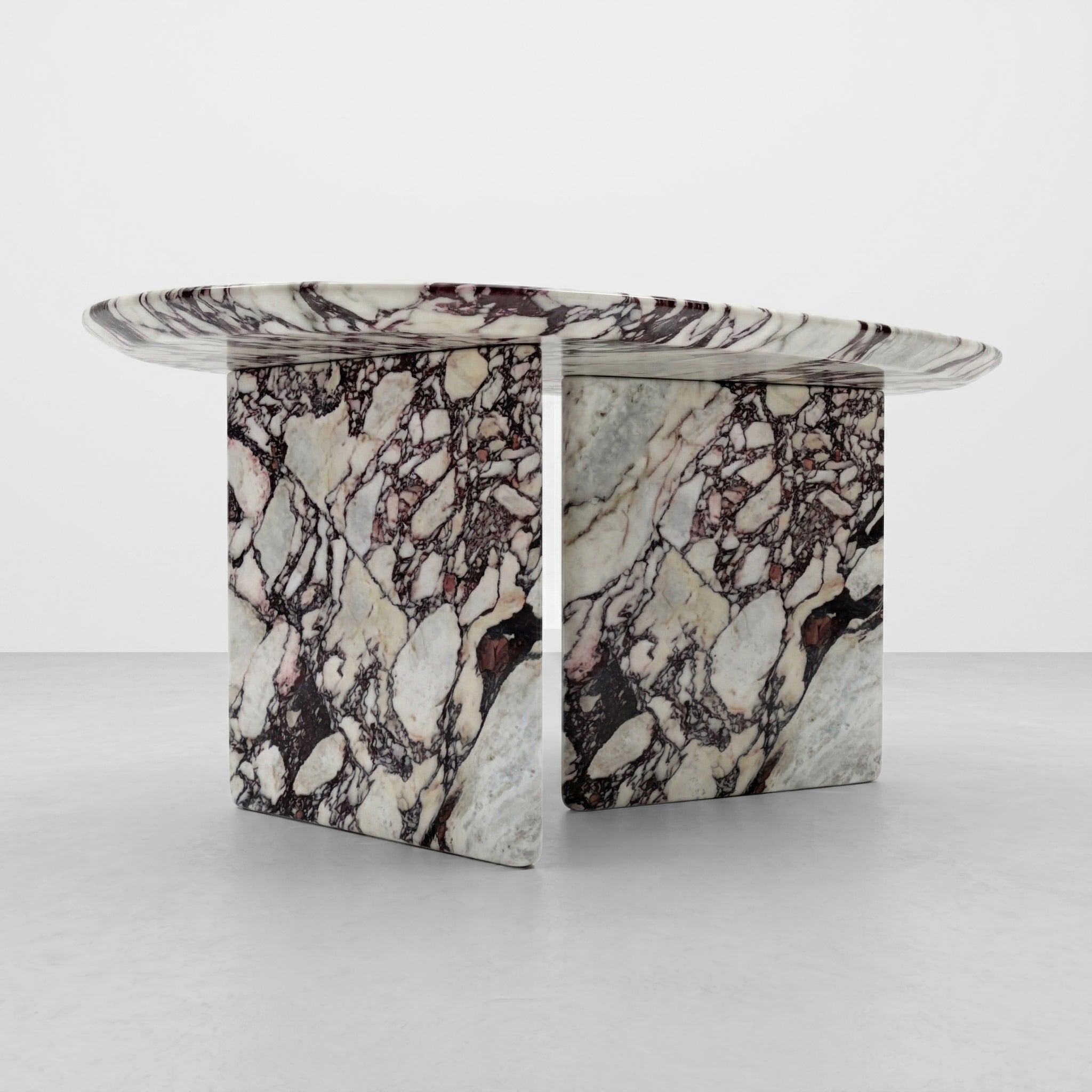 Calacatta Viola Marble Coffee Table - Pebble by VORELLI