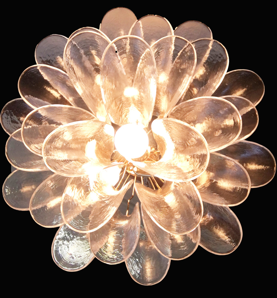 VORELLI Canaletto Selle Murano Glass Circular Chandelier - Selle Murano Glass image 6