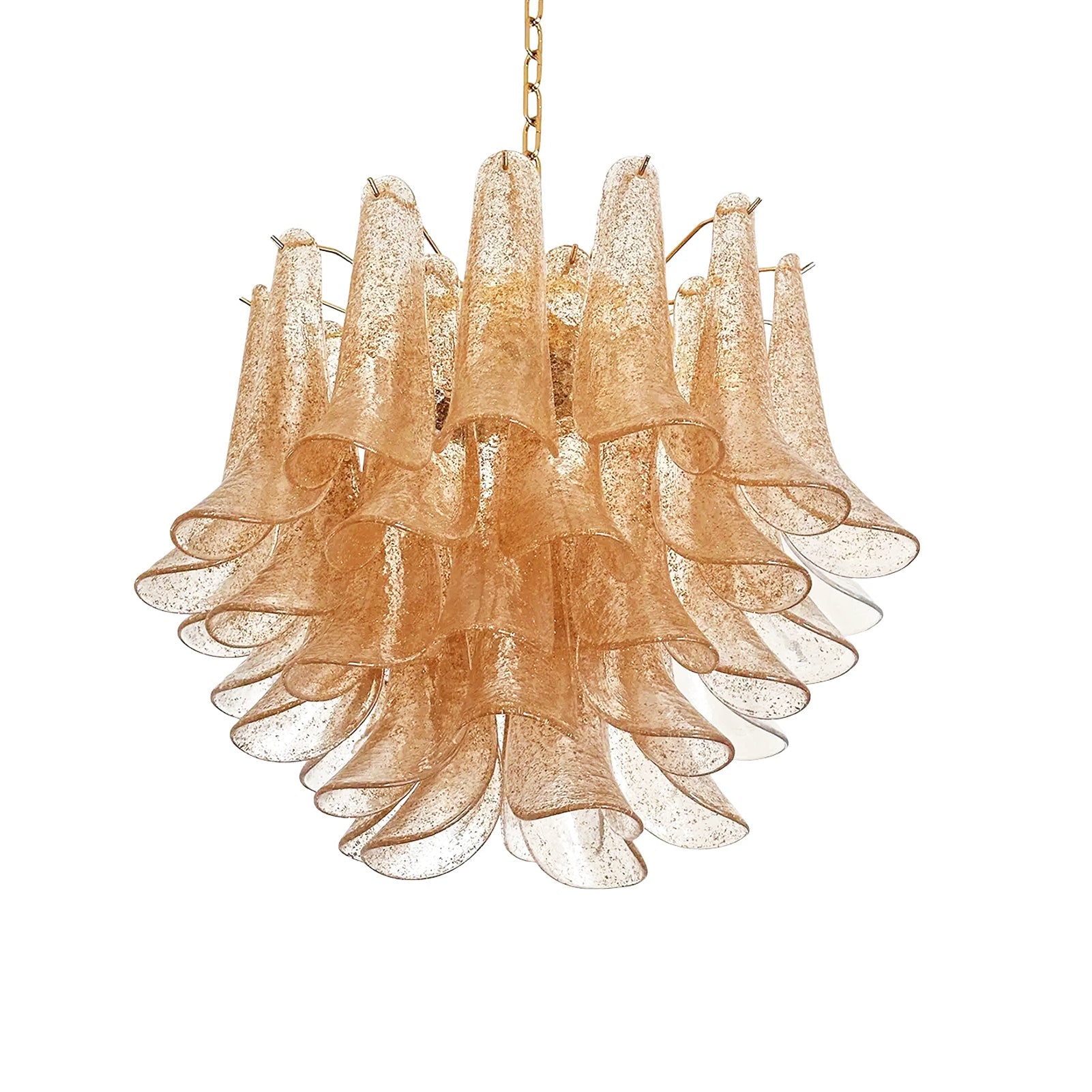 VORELLI Aosta Selle Murano Glass Circular Chandelier - Selle Murano Glass image 2