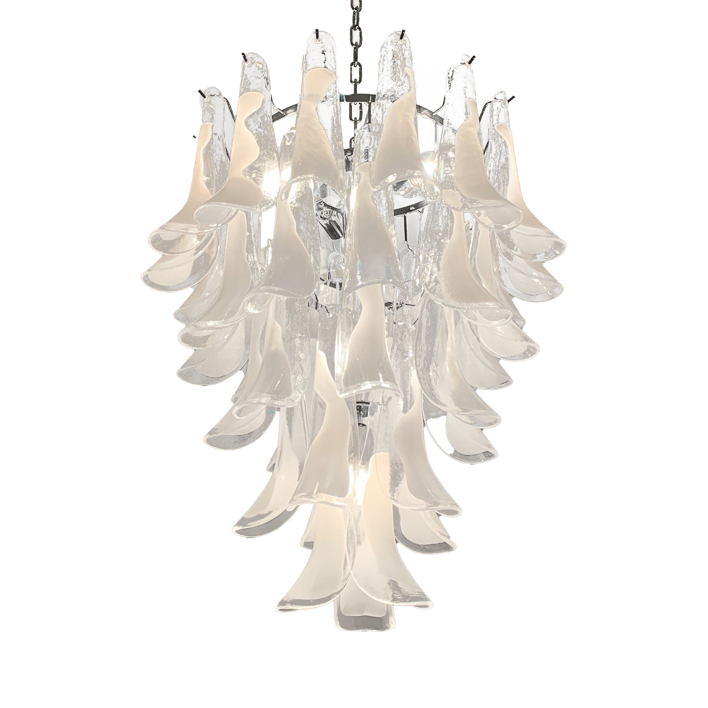 VORELLI Imola Selle Murano Glass Circular Chandelier - Selle Murano Glass image 2