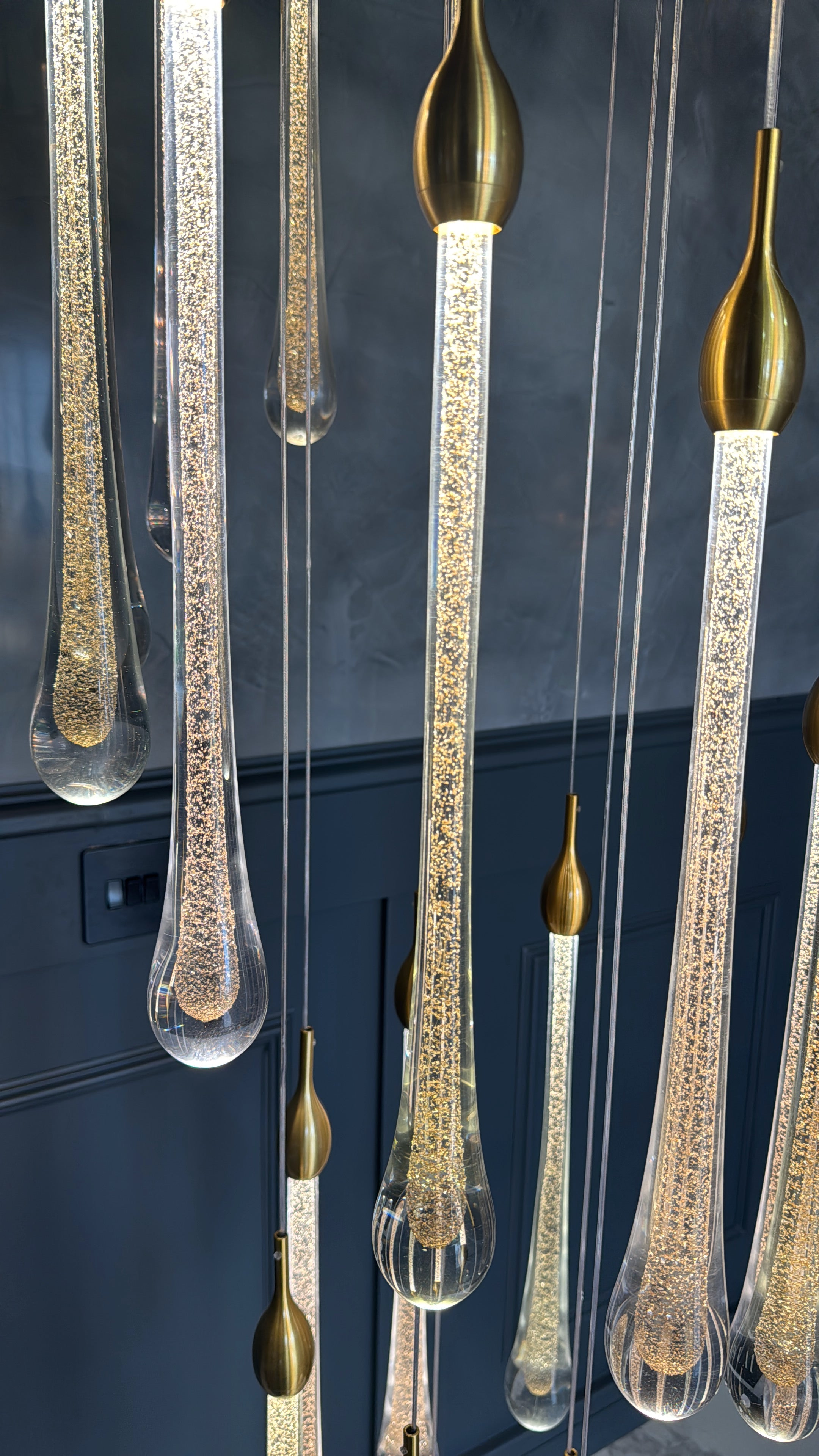 Foshan Pendant Staircase Chandelier by VORELLI