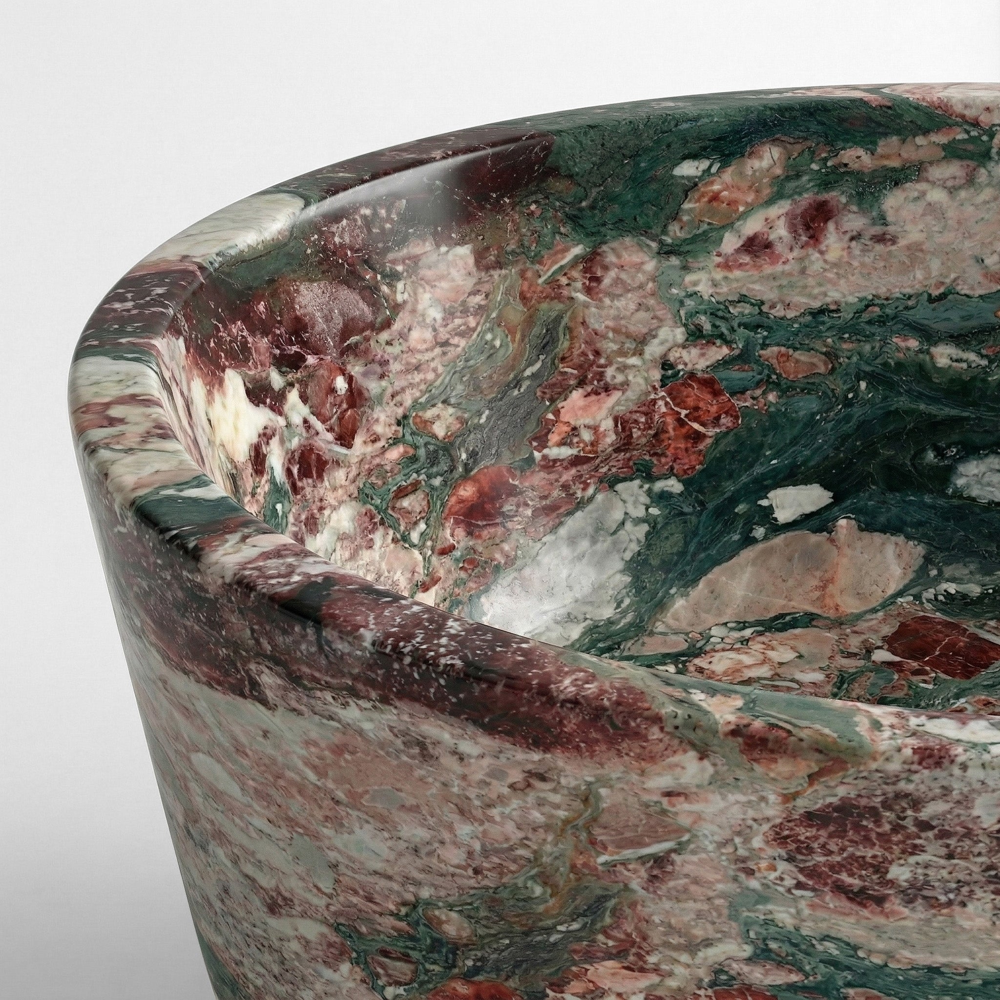 Four Seasons Marble Freestanding Bathtub - Tapered by VORELLI