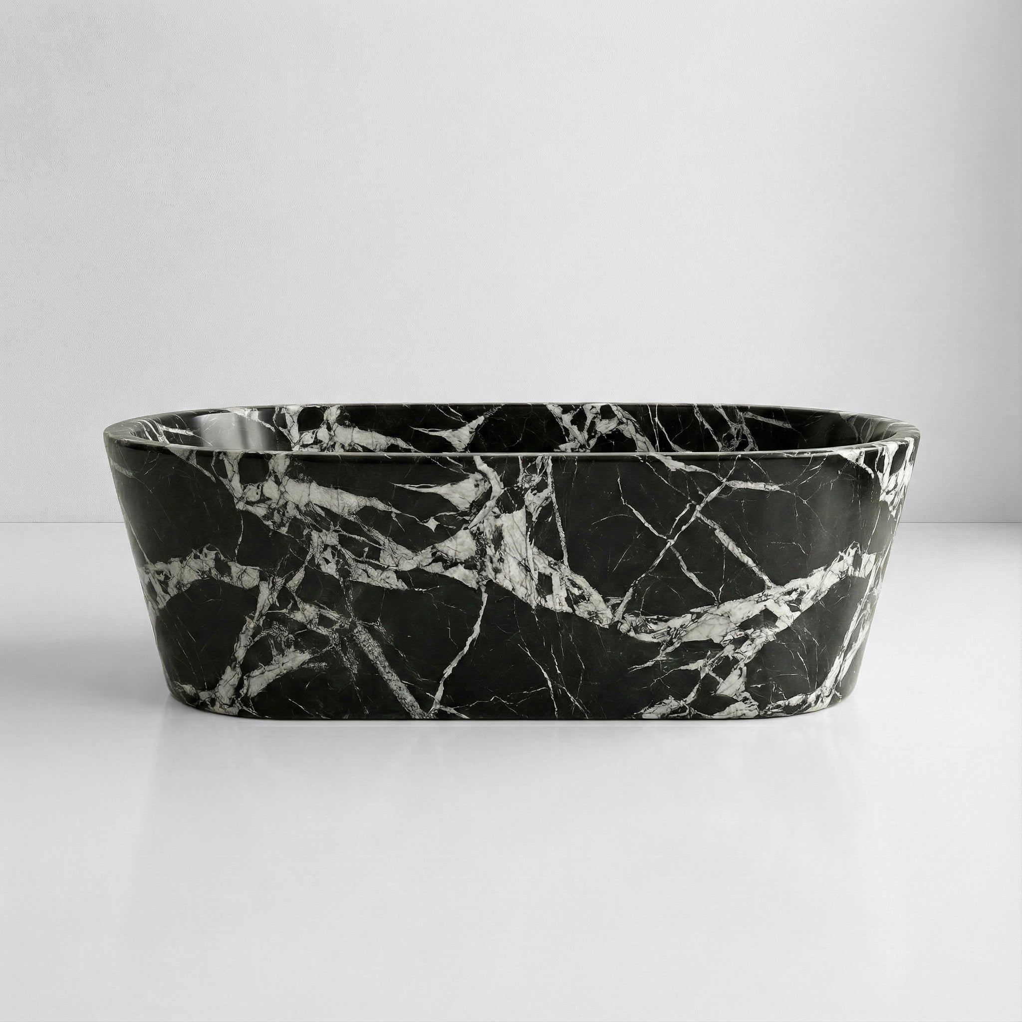 Grand Antique Marble Freestanding Bathtub - Tapered by VORELLI