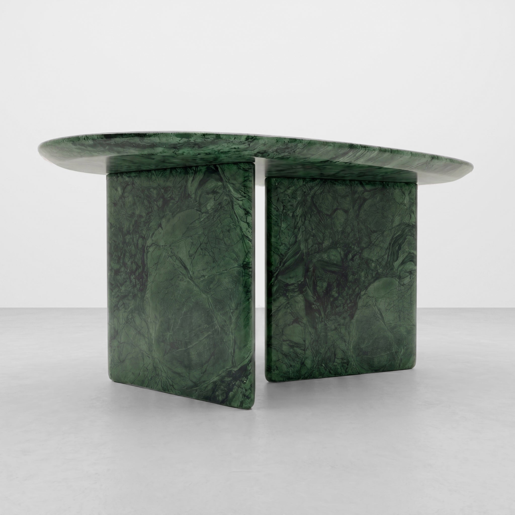 Green Guatemala Marble Coffee Table - Pebble by VORELLI