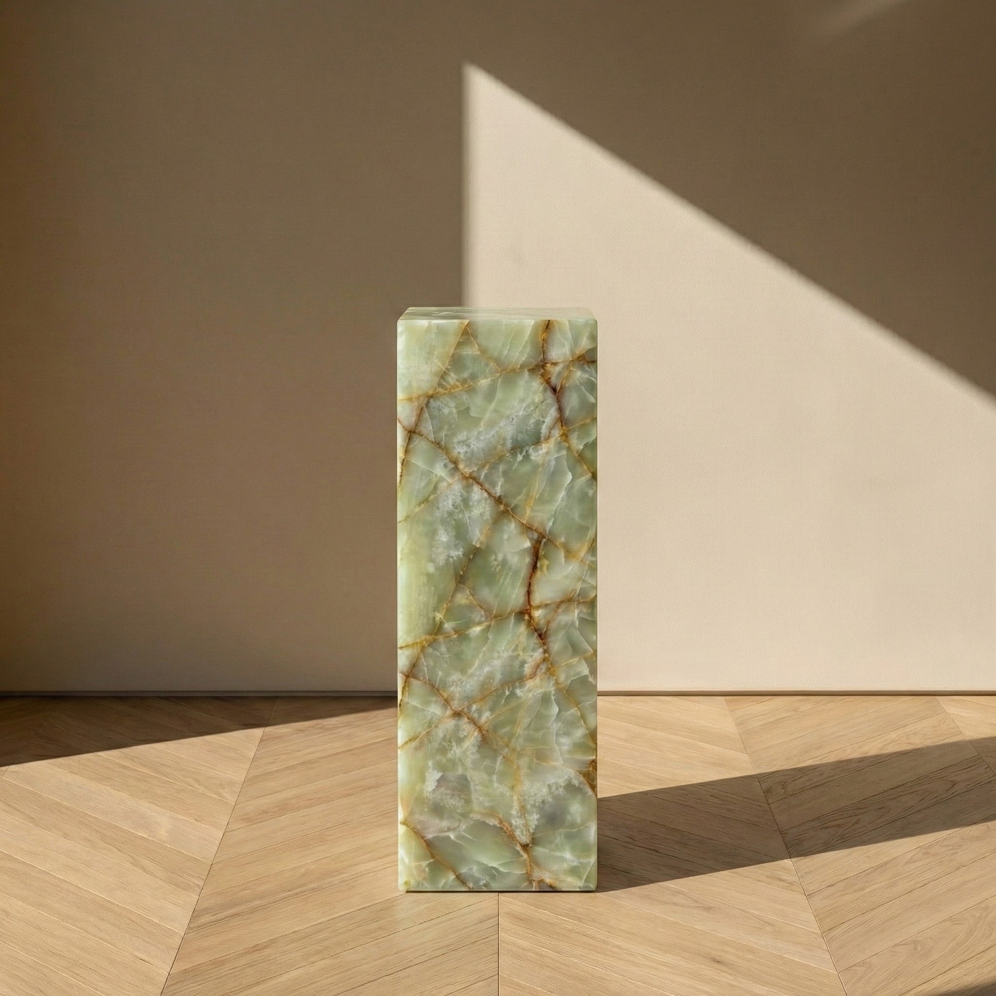 Green Onyx Pedestal Stand by VORELLI