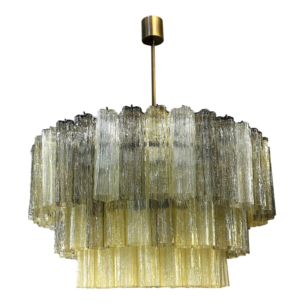 VORELLI Chiavari Tronchi Murano Glass Staircase Chandelier - Tronchi Murano Glass image 1