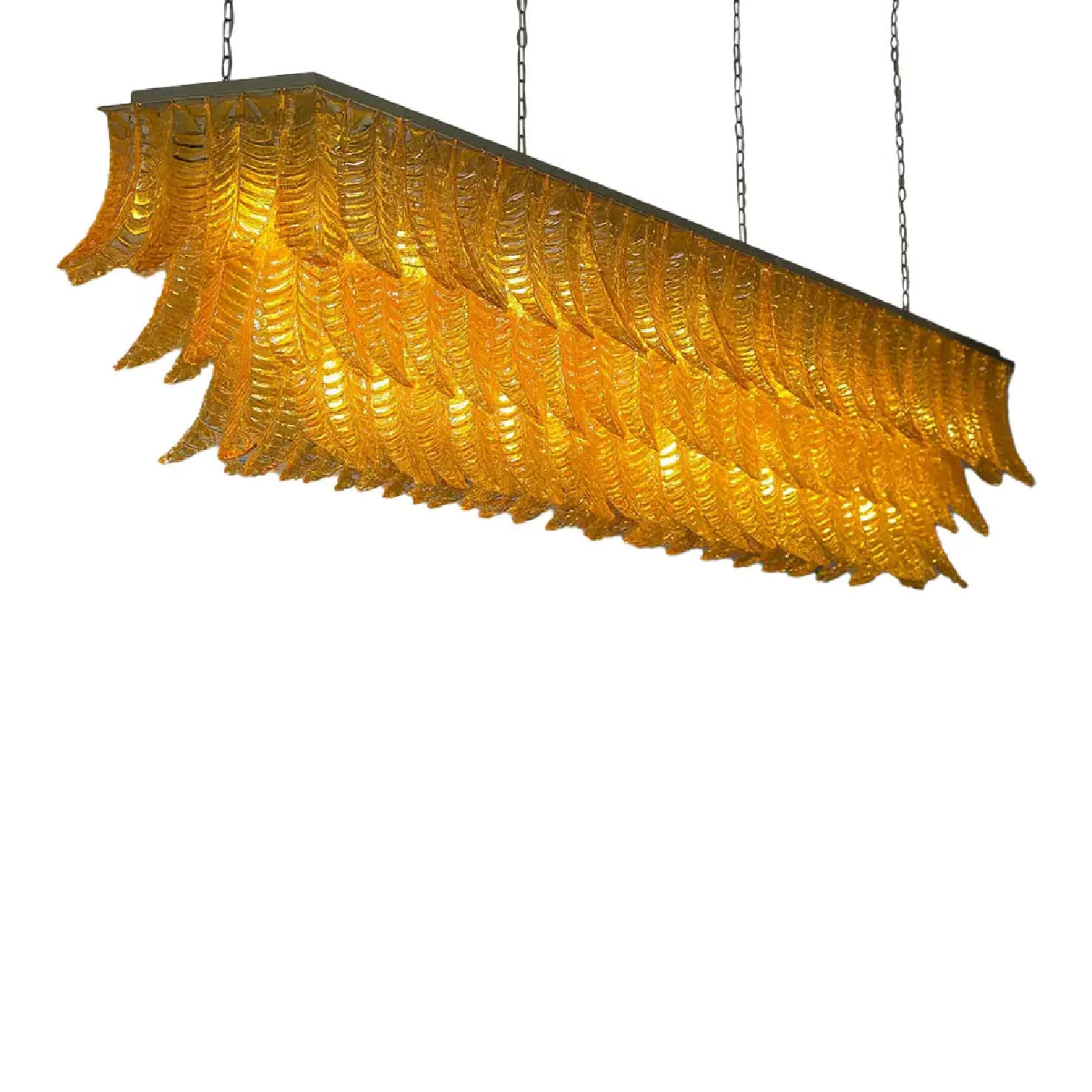 VORELLI Margherita Felci Murano Glass Rectangular Chandelier - Felci Murano Glass image 2