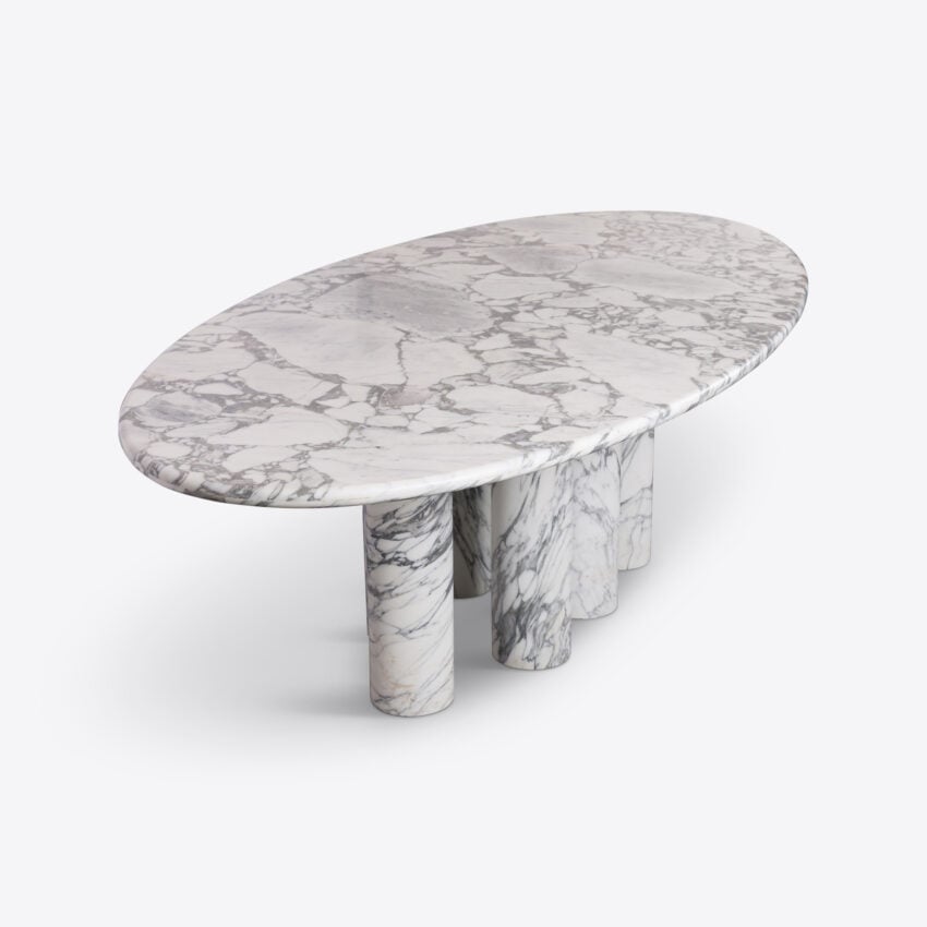Olivaro Marble Dining Table – Arabescato